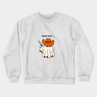 Ghost cowboy shooting Crewneck Sweatshirt